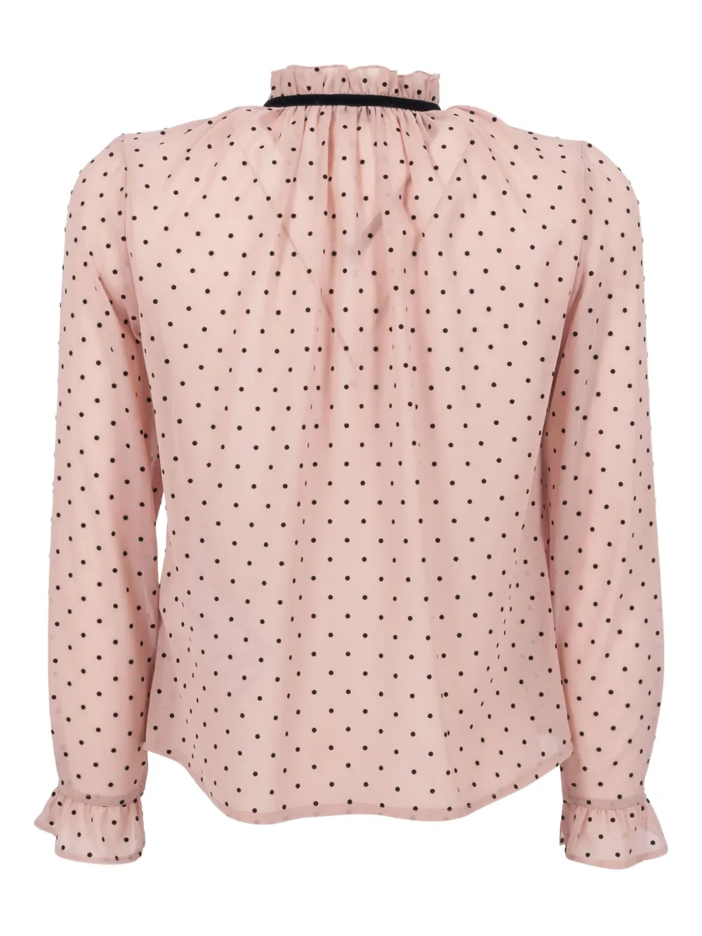 Monnalisa Shirt met stippen en franje Roze