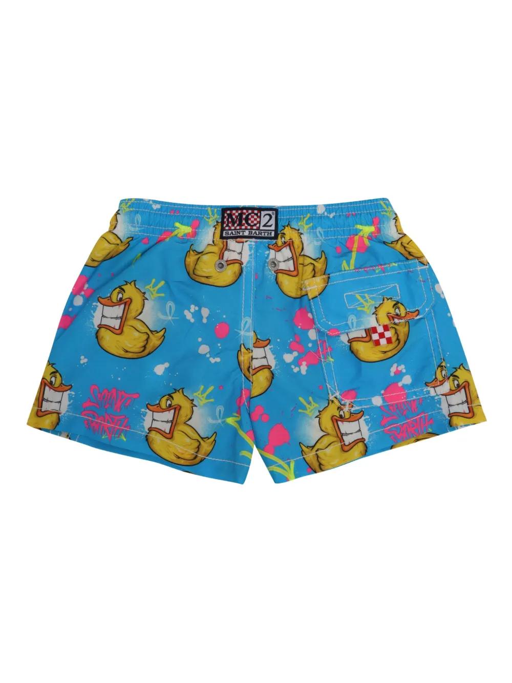 MC2 Saint Barth Kids Zwembroek met print Blauw