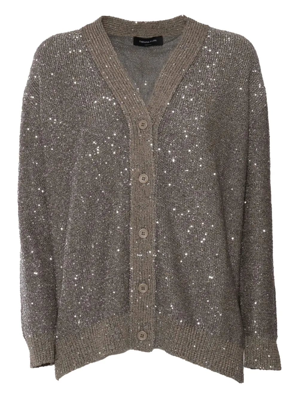 Fabiana Filippi Vest met pailletten Bruin