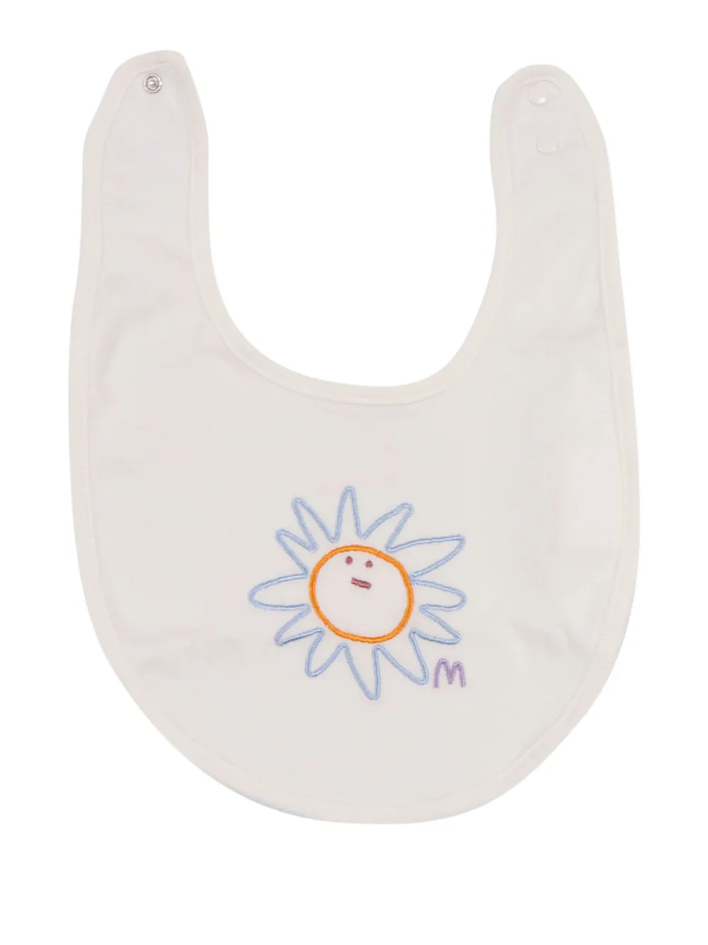 Stella McCartney Kids embroidered-sun bibs set (pack of seven) | White | Image 1