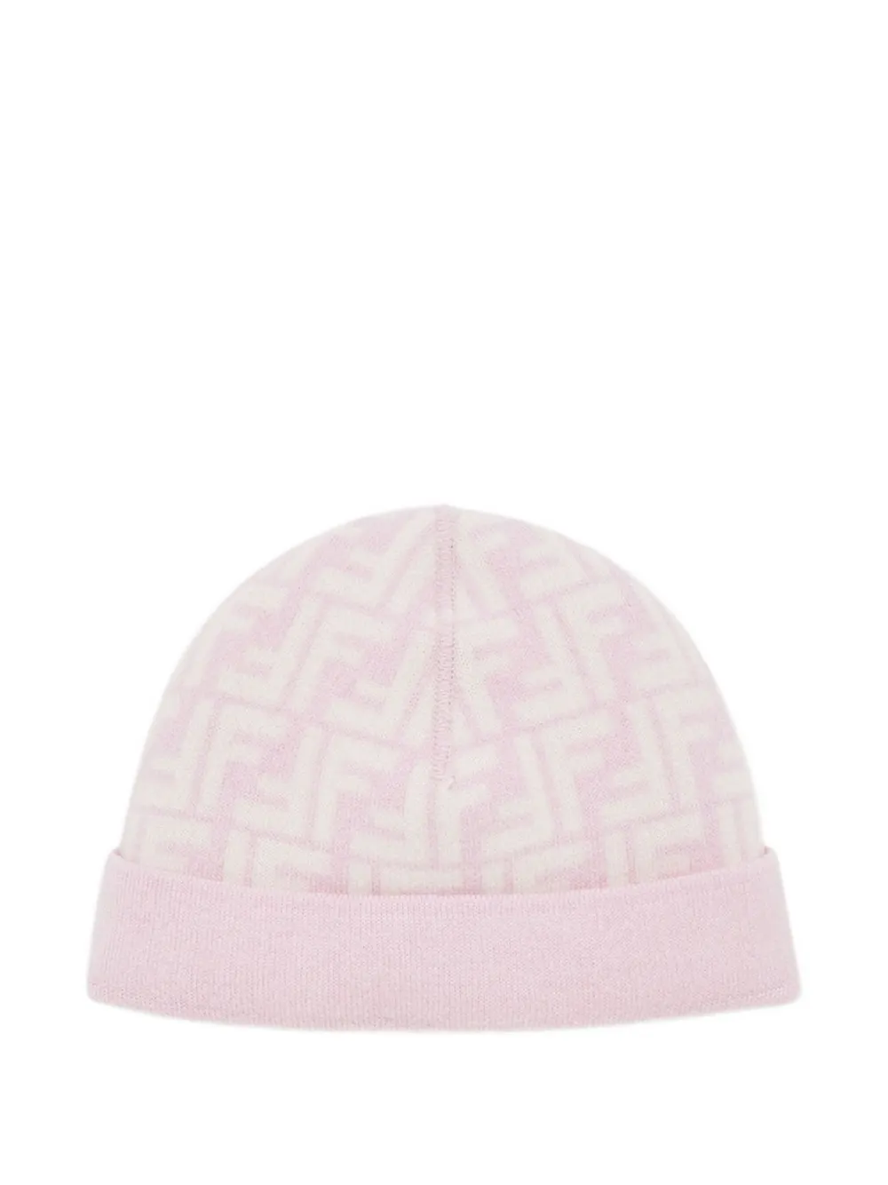 Fendi Kids Omkeerbare muts met logo - Roze