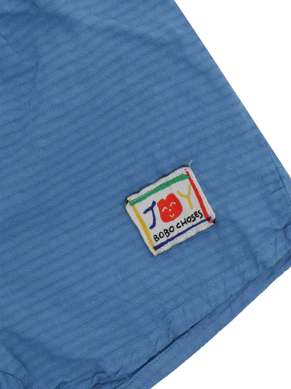 Bobo Choses Gestreepte geweven shorts Blauw
