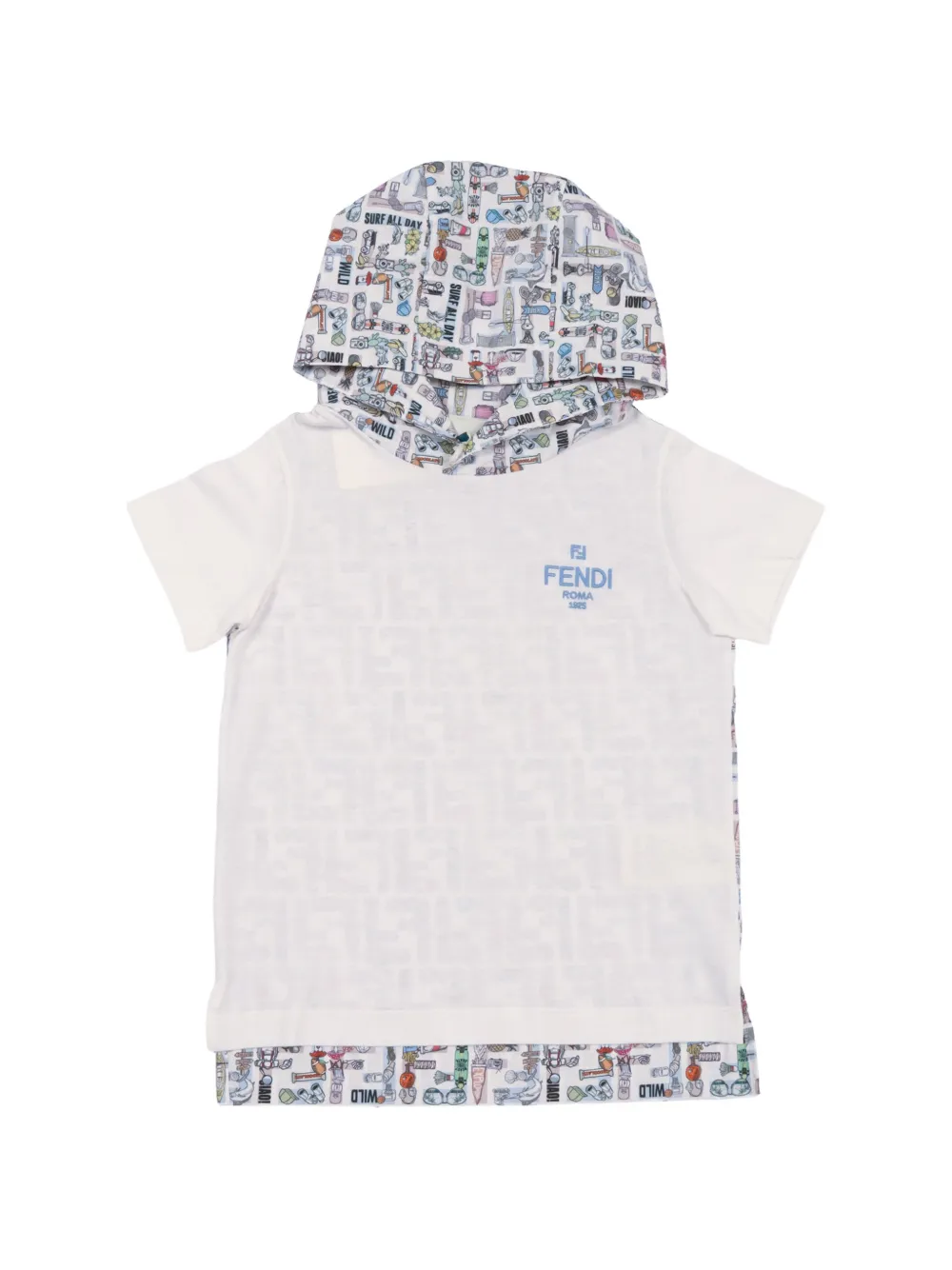 Fendi Kids cotton T-shirt - Bianco