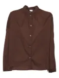 ASPESI button-front gathered-back shirt - Brown