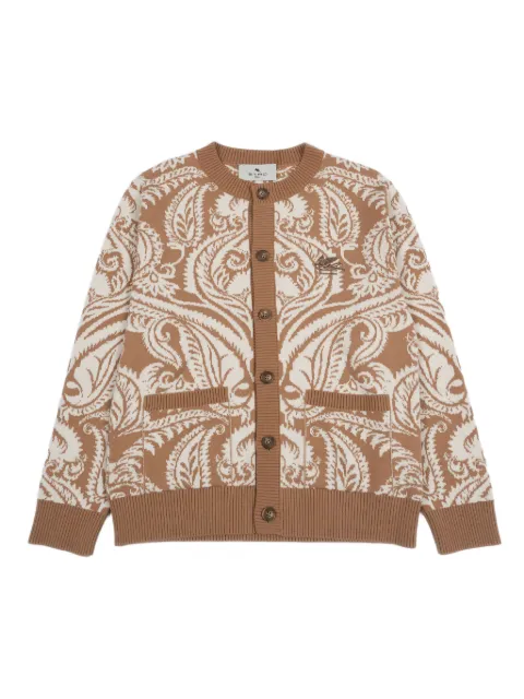 ETRO paisley-pattern buttoned cardigan