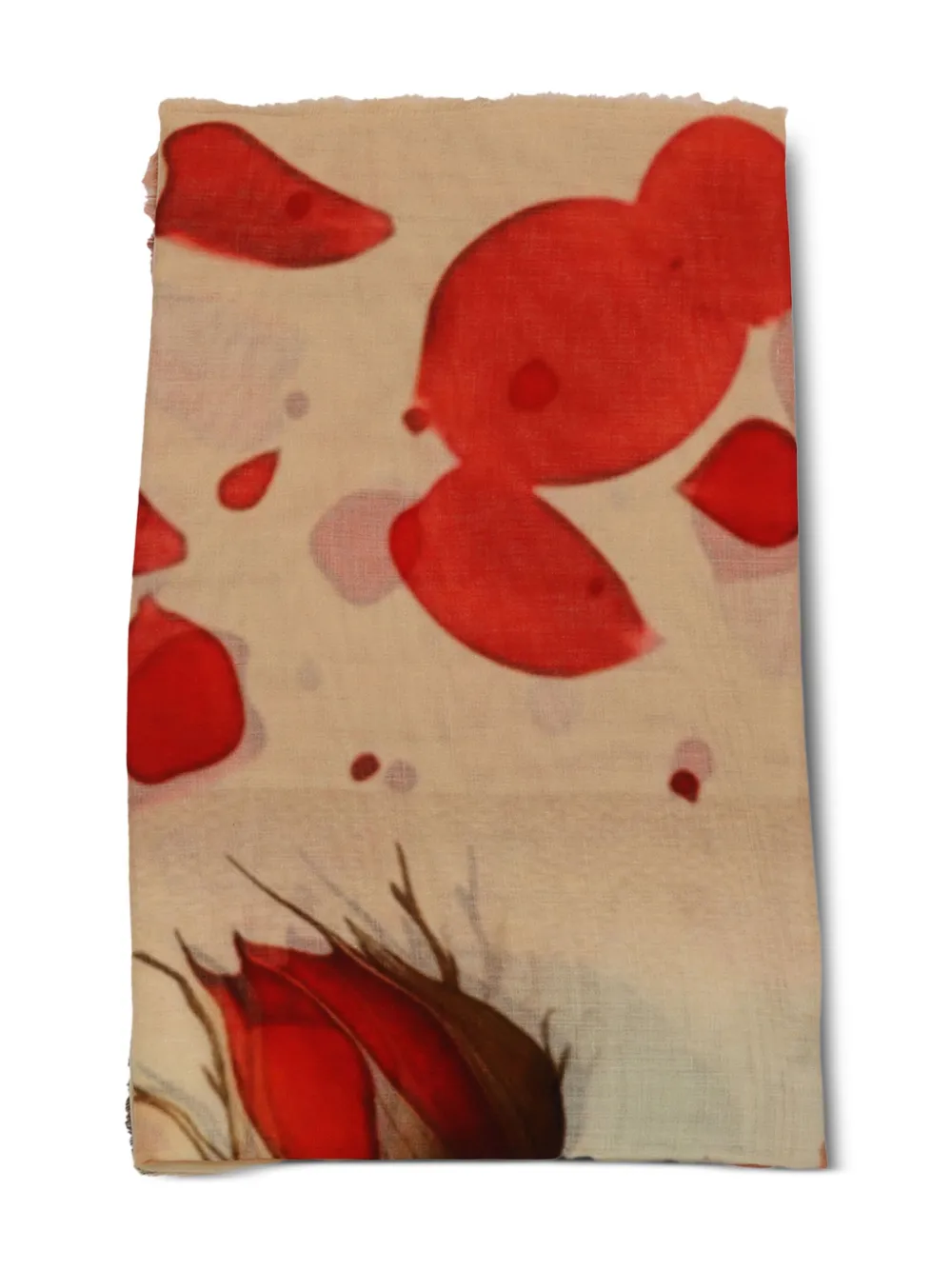 floral-print scarf