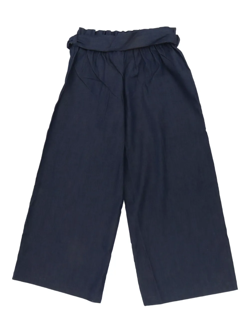 Vivetta Bow-fastening Heart-patch Trousers In Black
