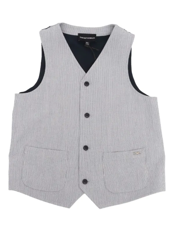 EMPORIO ARMANI BLUE LINE スーツベスト グレー EMPORIO ARMANI ベスト グレー EMPORIO ARMANI BLUE LINE スーツベスト