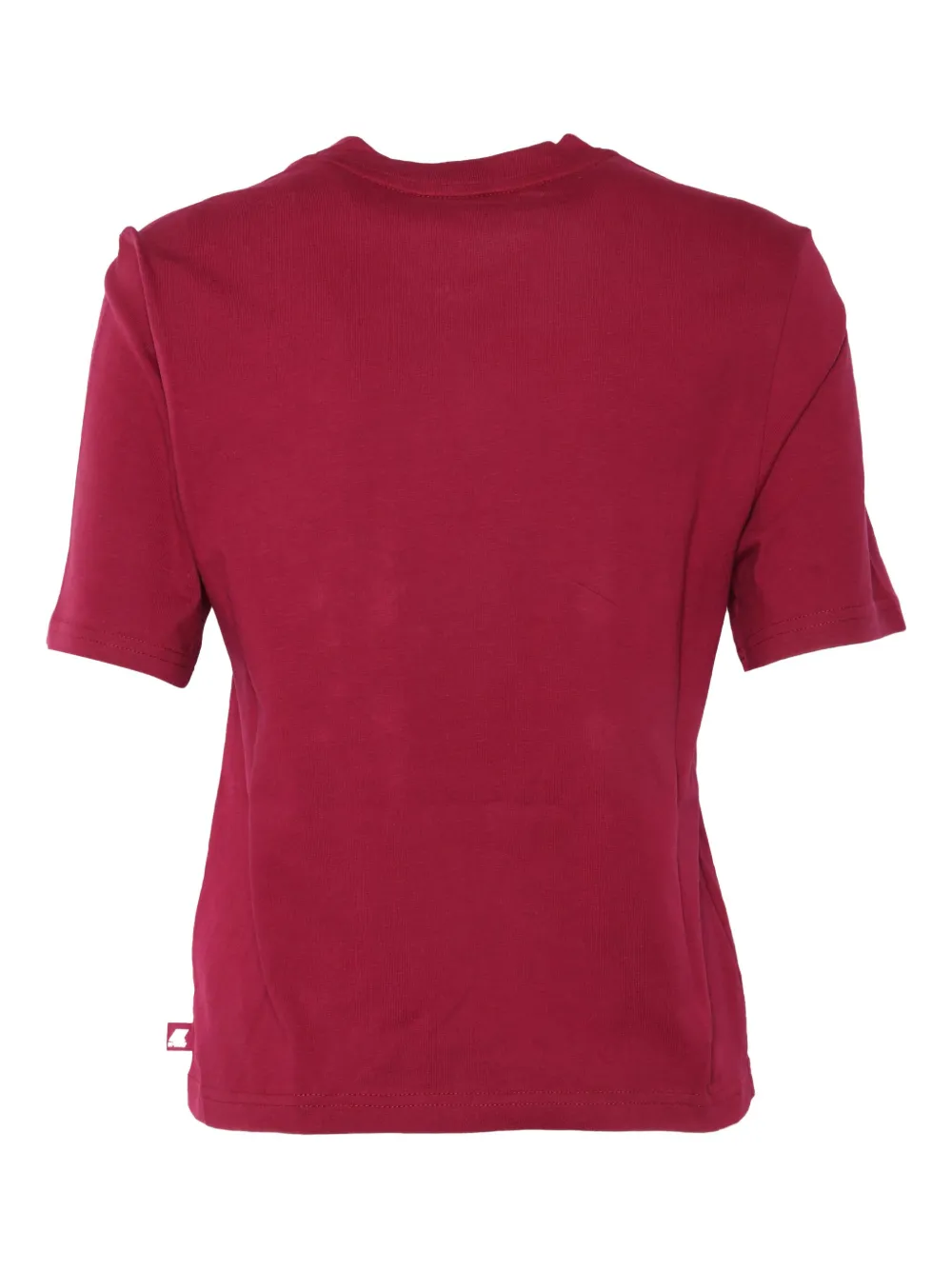 K-way Amilly Crewneck Short-sleeve T-shirt In Burgundy