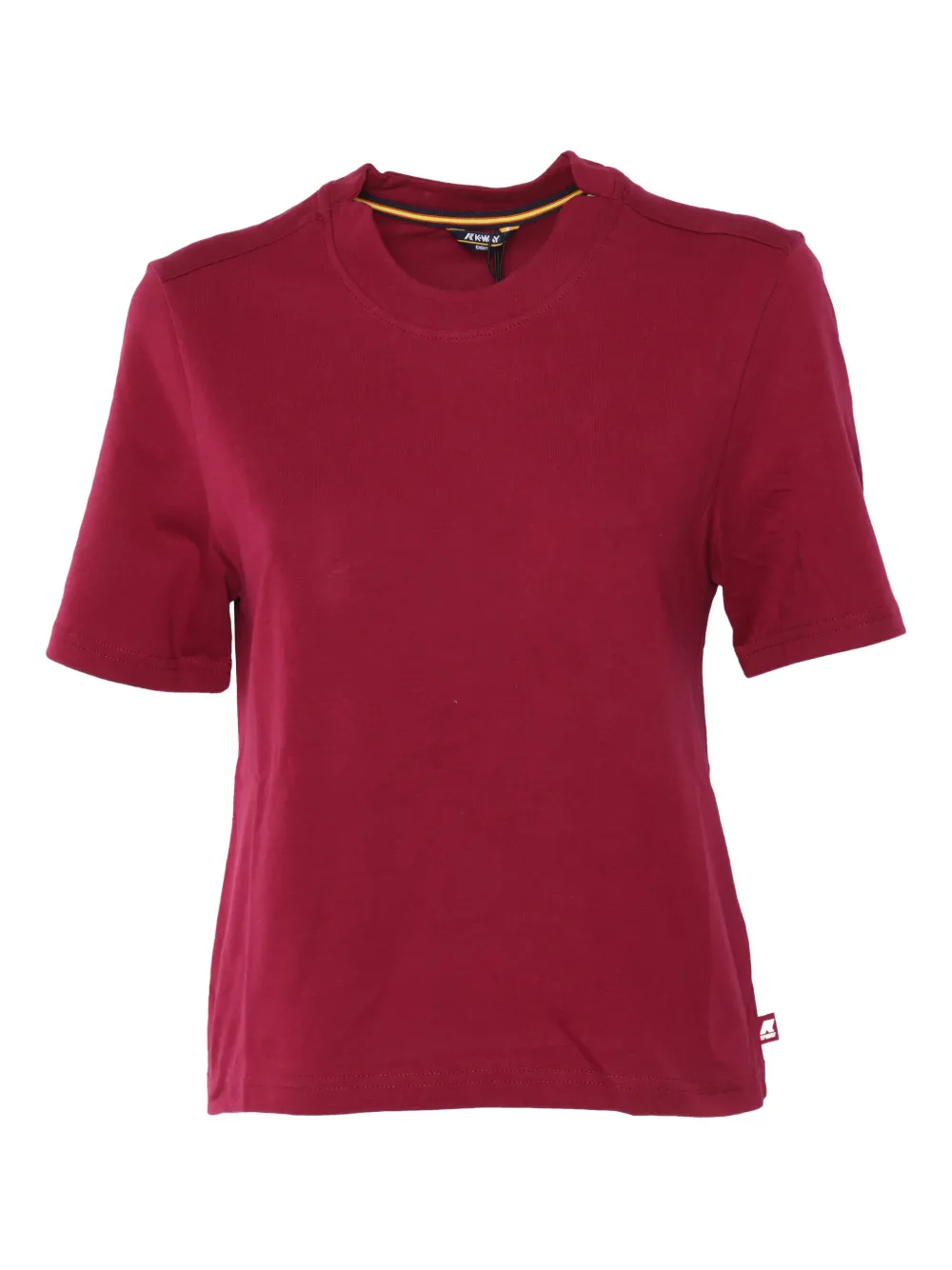 K-way Amilly Crewneck Short-sleeve T-shirt In Burgundy