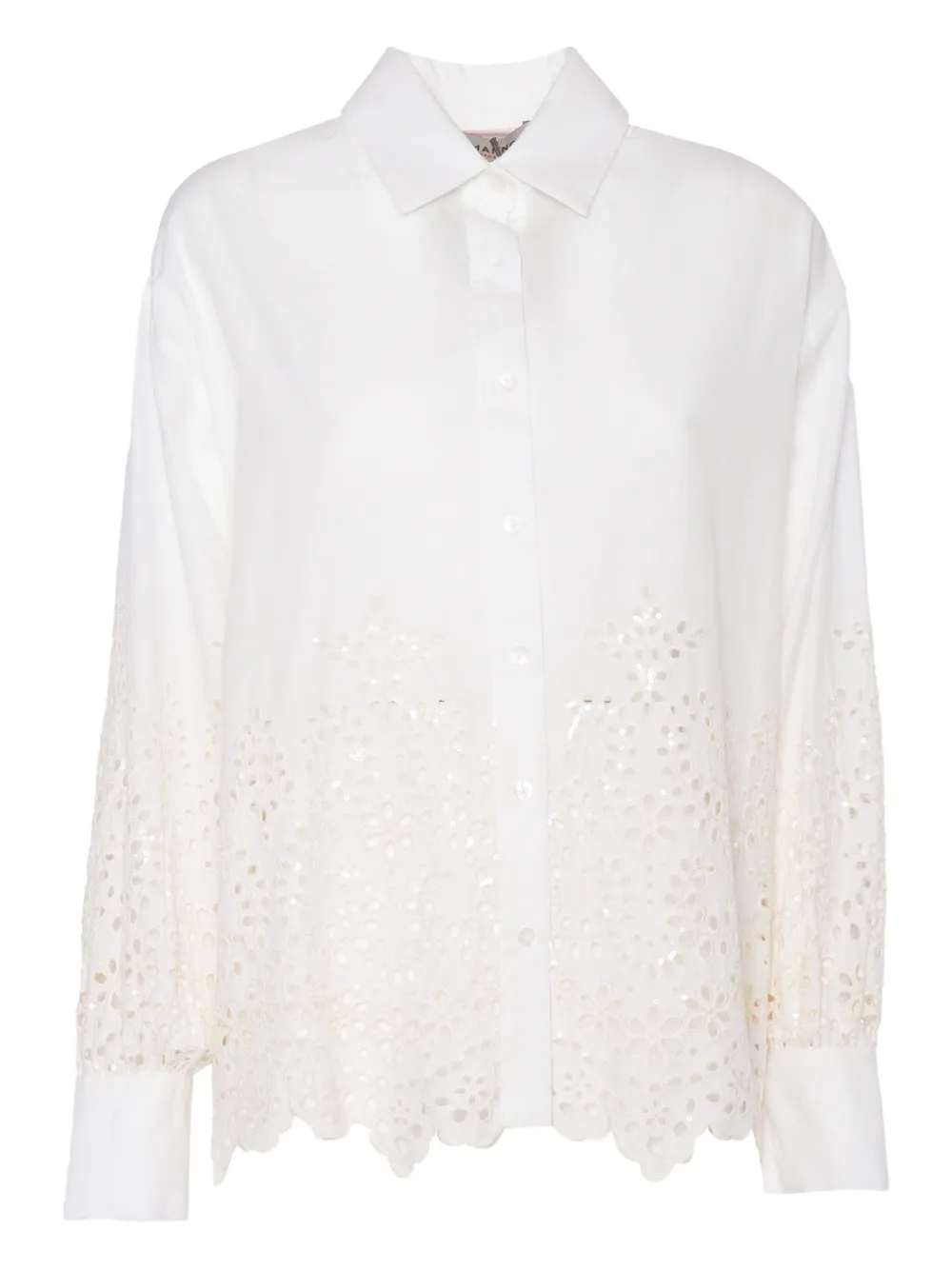 Ermanno Scervino Blouse met borduurwerk Wit