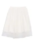 MAGIL elasticated-waist skirt - White
