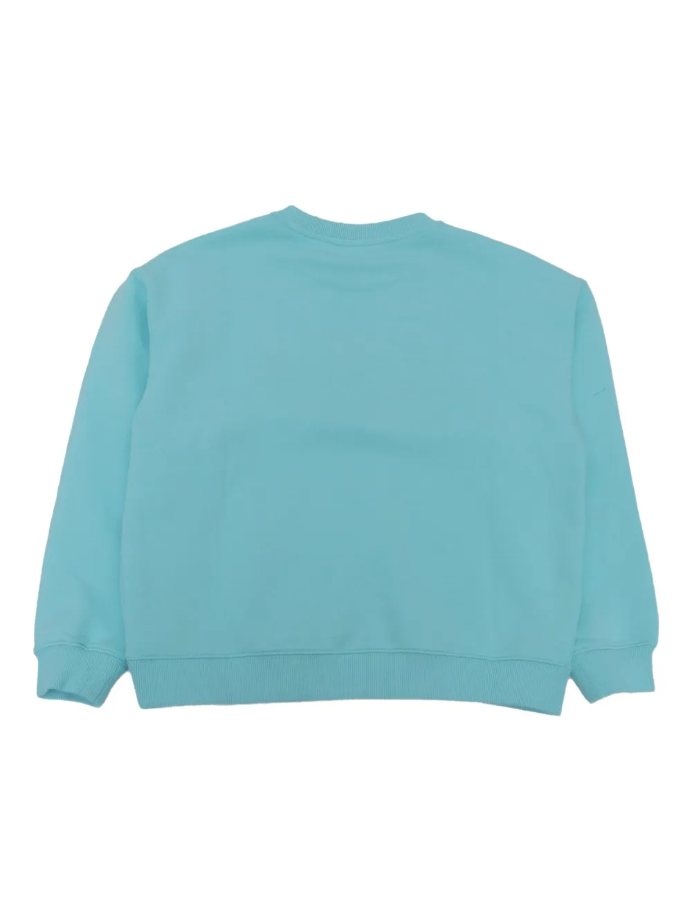 MC2 Saint Barth Kids Katoenen sweater met badstof logo Blauw