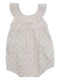 Paz Rodriguez ruffled pram-print body - White