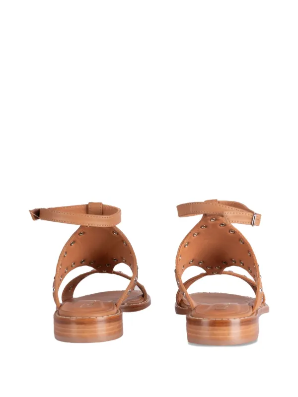 Via Roma 15 Sandalias Planas Con Tira Al Tobillo Neutro