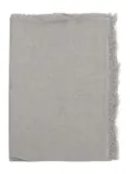 D'aniello Arthur frayed-edge linen scarf - Grey