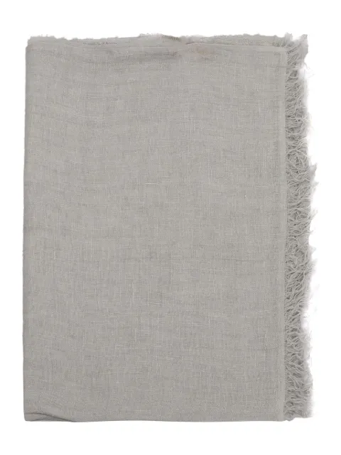 D'aniello Arthur frayed-edge linen scarf