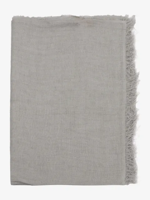 D'aniello Arthur frayed-edge linen scarf