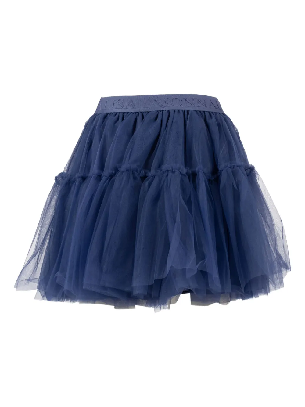 Monnalisa ruffled tulle skirt Blauw