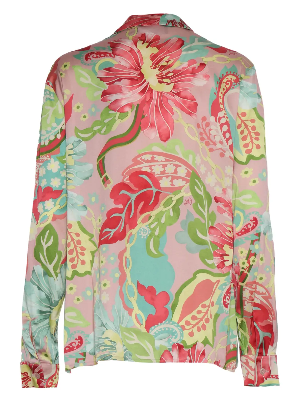 Clips Blouse met paisley-bloemen - Rood