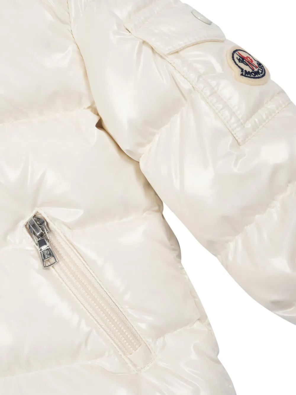 Moncler Enfant Gewatteerd jack Beige