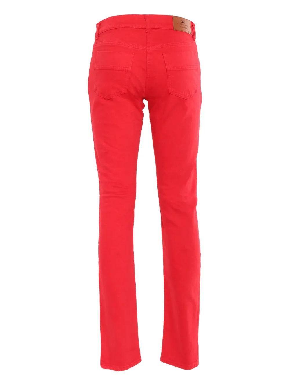Elisabetta Franchi Straight jeans met gesp - Rood