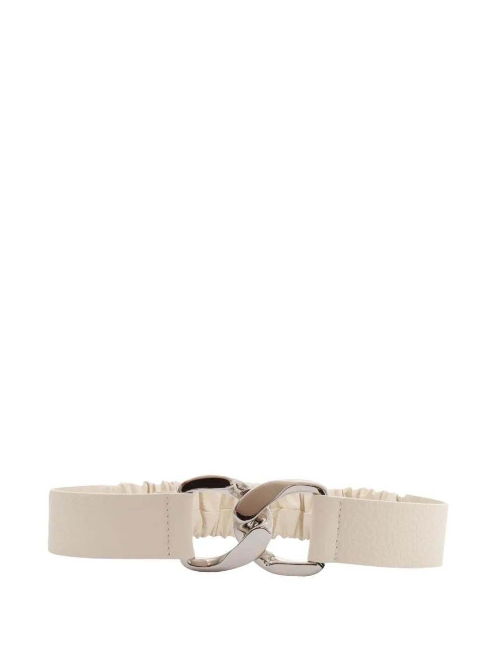 Orciani Elasticated-band Chain-buckle Belt In Nude