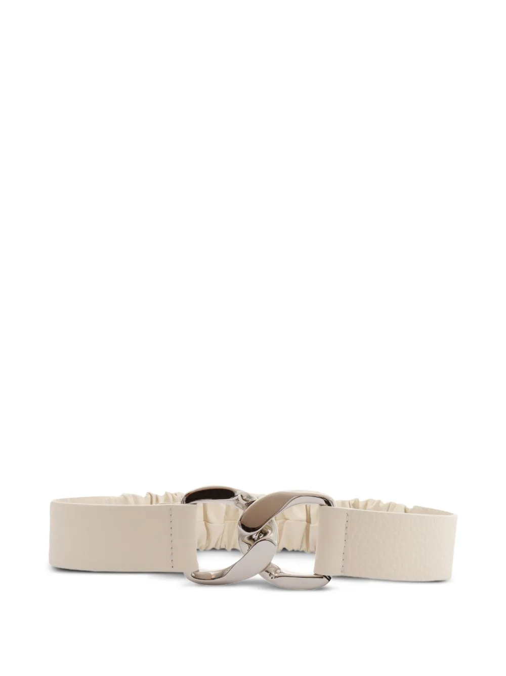 Orciani Riem met elastische band en kettinggesp Wit
