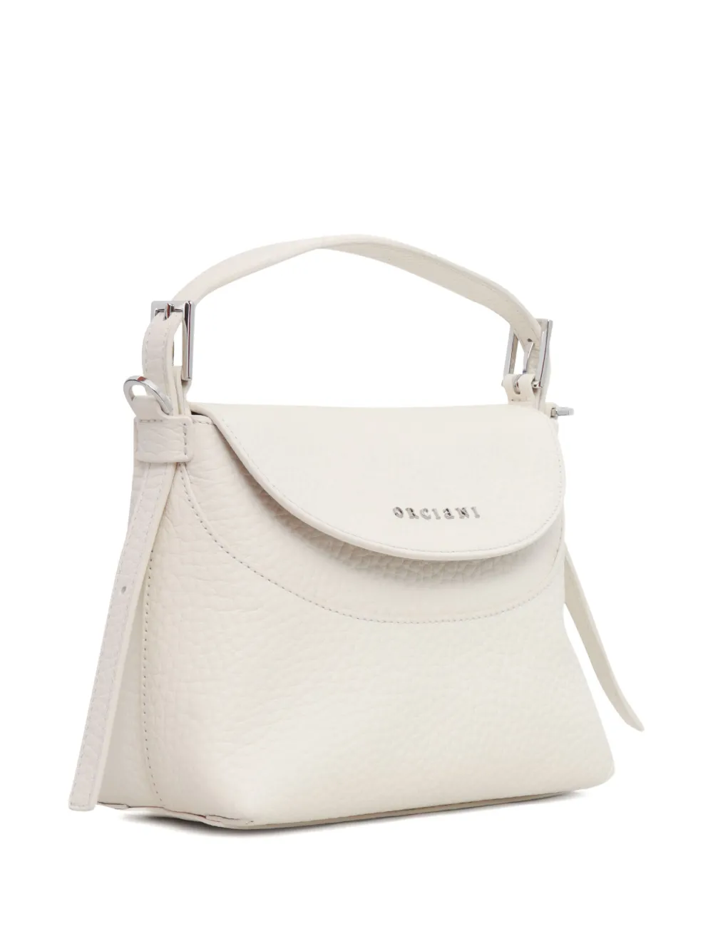 Orciani Nana kleine leren shopper Wit