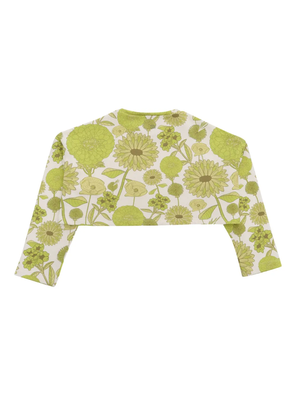 Douuod Kids Cropped top met bloemenprint Wit