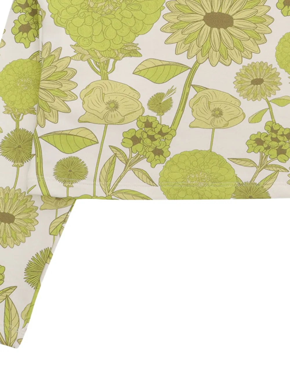 Douuod Kids Cropped top met bloemenprint Wit