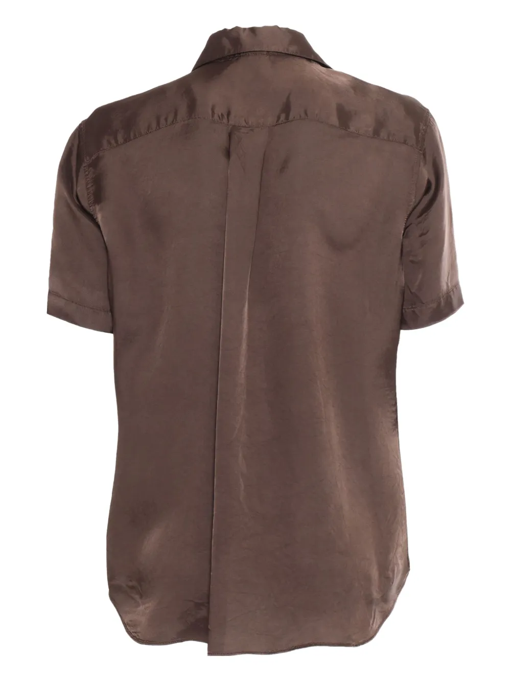 ASPESI Shirt met ruches - Bruin
