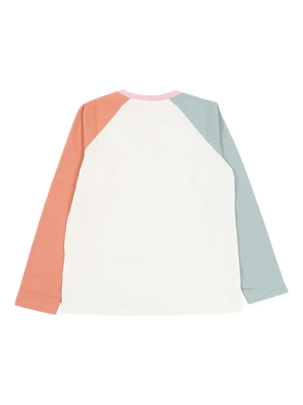 Stella McCartney Kids patchwork-embellished long-sleeve T-shirt Wit
