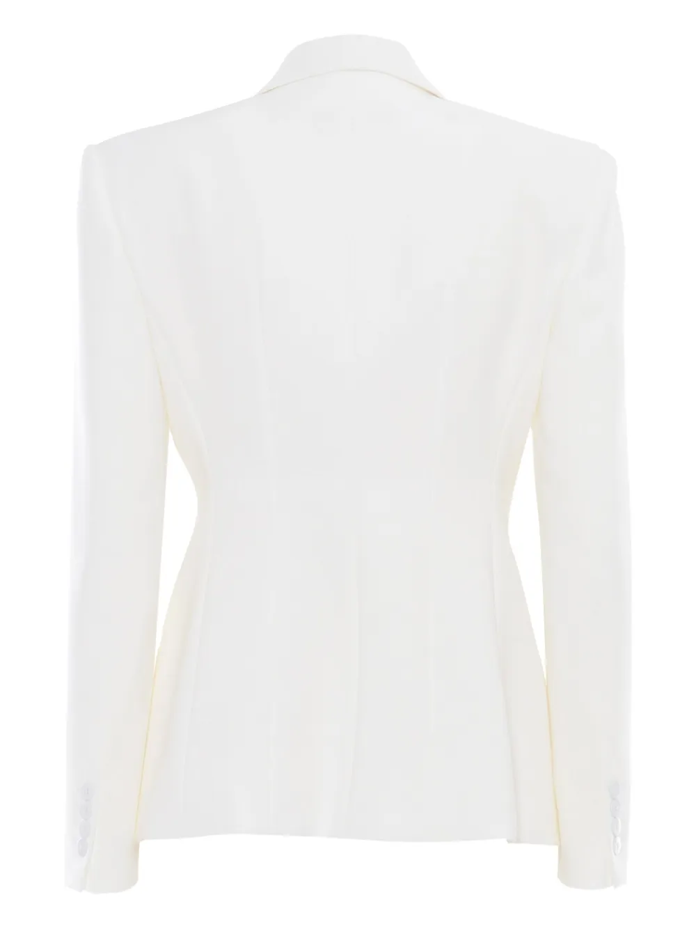 Max Mara Key blazer met dubbele rij knopen Wit