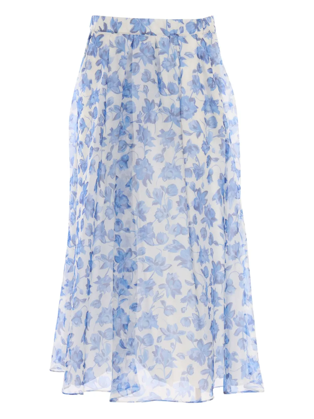 Weekend Max Mara Plooirok met bloemenprint Wit