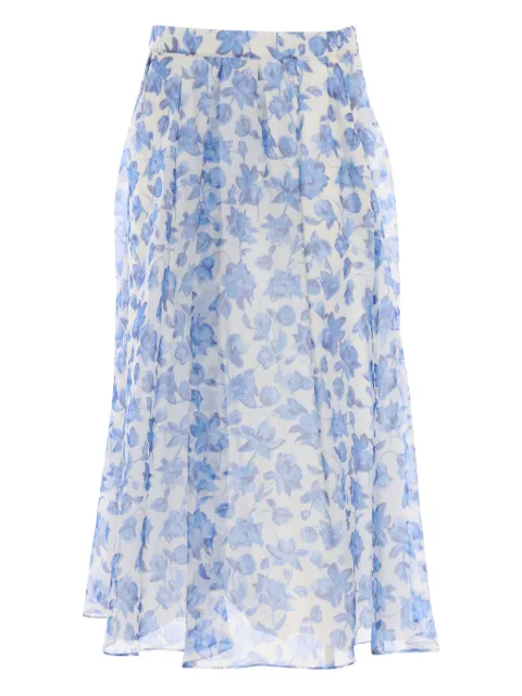 Weekend Max Mara floral pleated midi skirt
