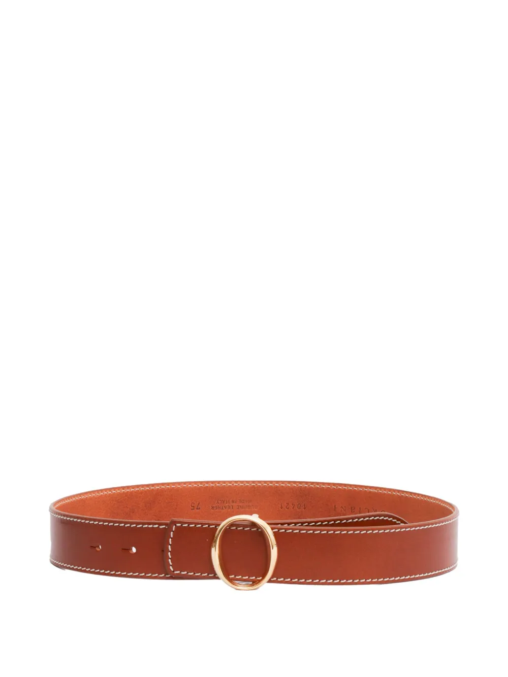Orciani Riem met ovalen gesp - Bruin