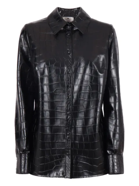 Elisabetta Franchi crocodile-effect shirt