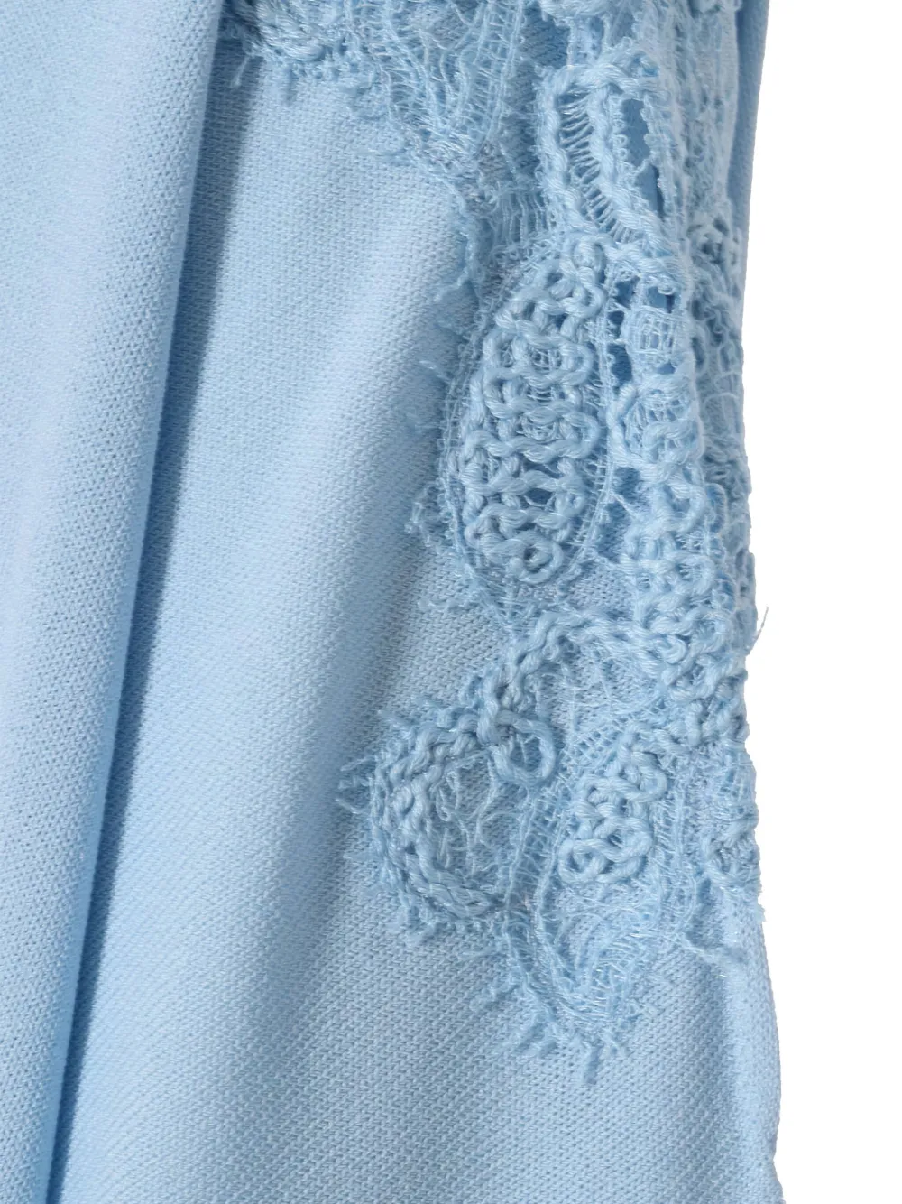 Ermanno Scervino Jurk verfraaid met kant Blauw