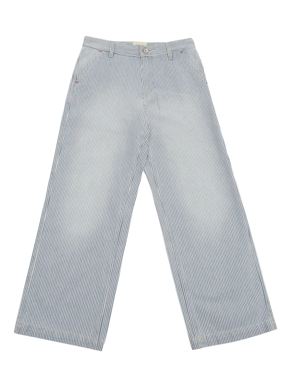 Bellerose Kids striped cotton trousers | Grey | Image 1