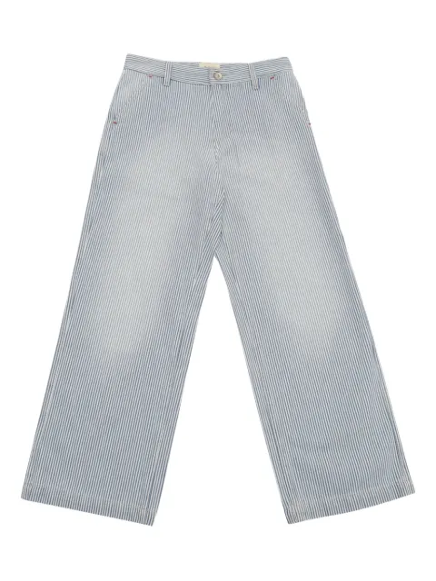 Bellerose Kids striped cotton trousers