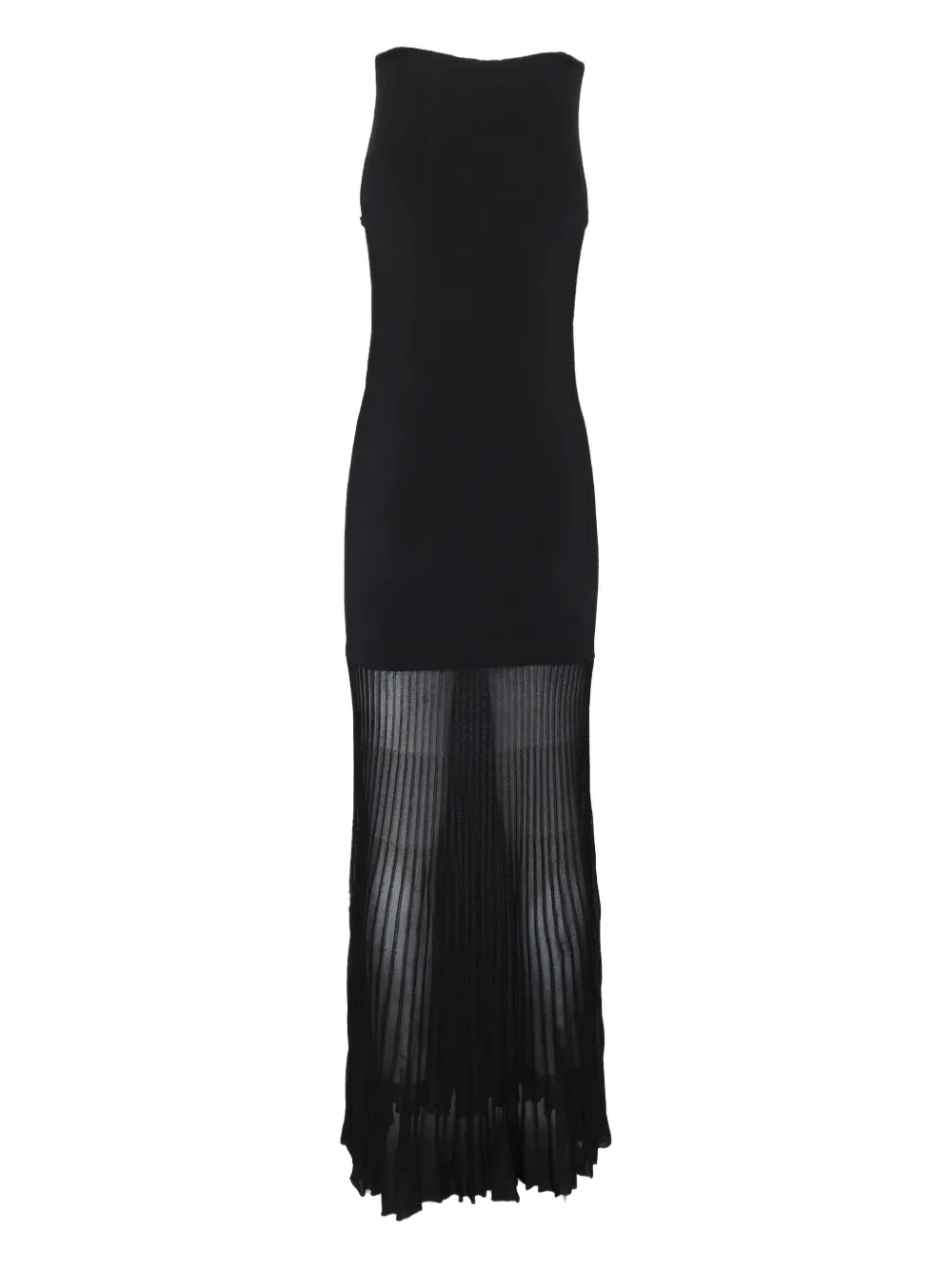 Philosophy Di Lorenzo Serafini Maxi-jurk met geplooid vlak - Zwart