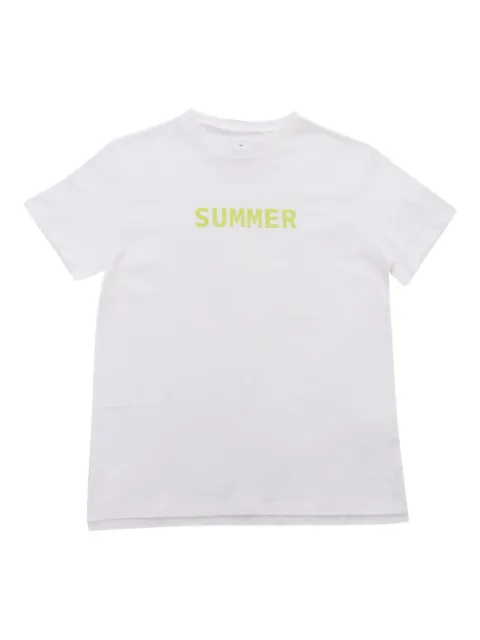 Douuod Kids crew-neck print T-shirt