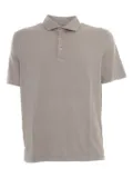 Fedeli Zero short-sleeve cotton polo shirt - Neutrals