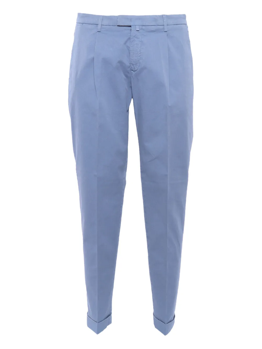 pleated-cuffed tailored trousers
