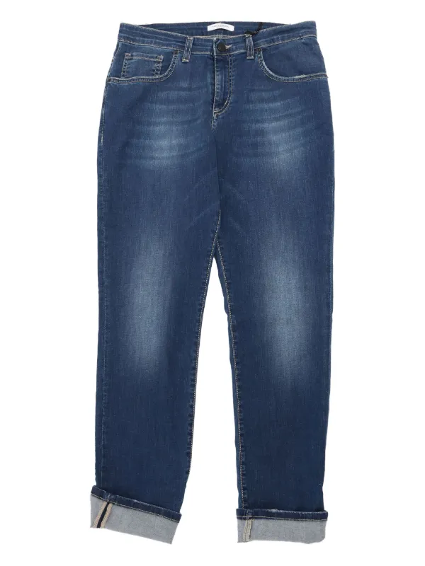 Paolo Pecora Kids five-pocket cuffed jeans