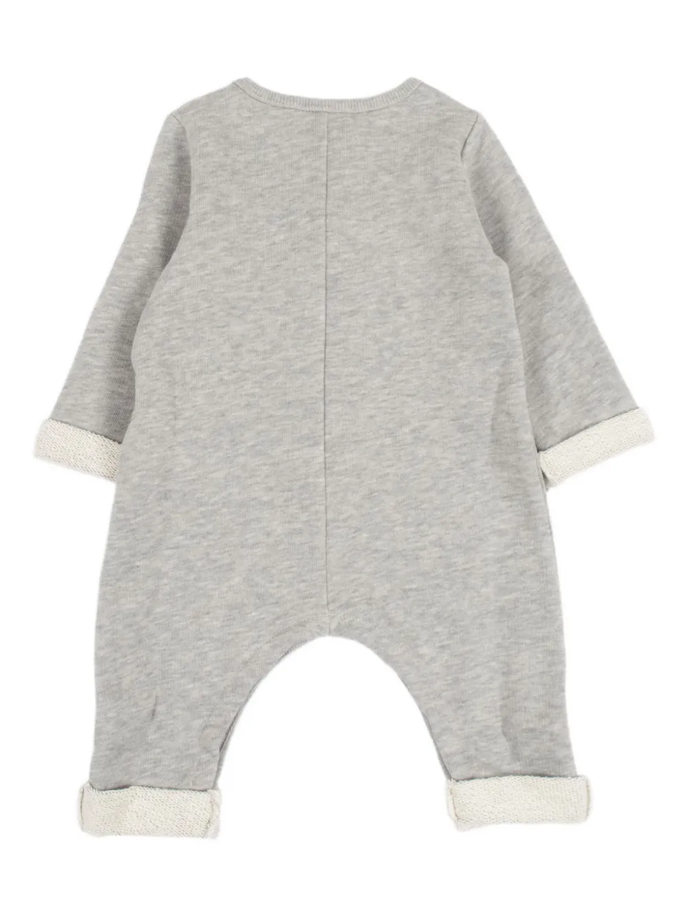 Gucci Kids felted-cotton dog-motif romper set - Grijs