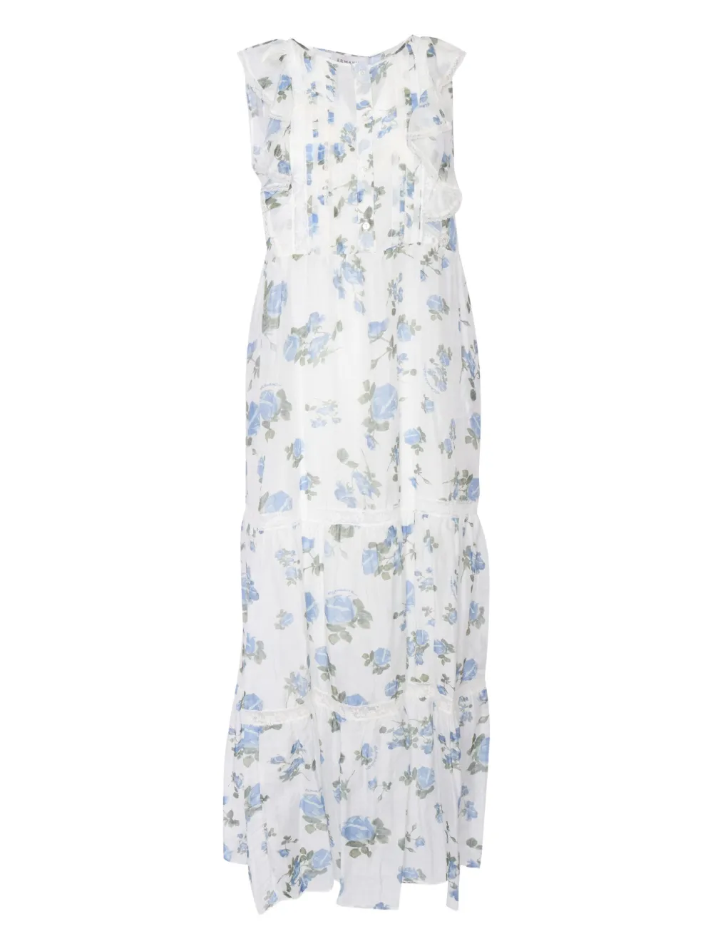Ermanno Scervino Jurk met bloemenprint Wit