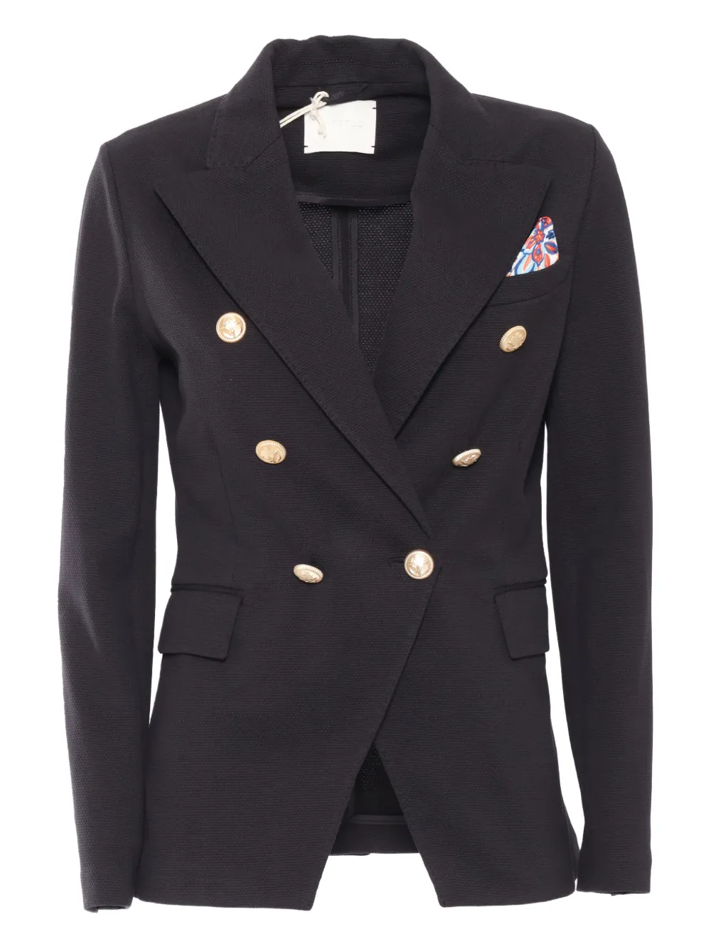 Circolo 1901 Blazer met dubbele rij knopen Zwart
