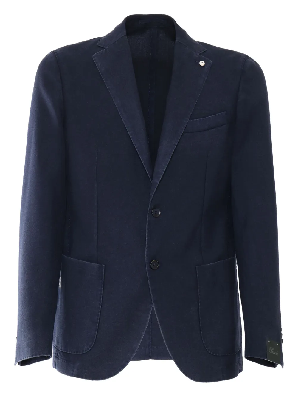 buttoned patch-pocket blazer